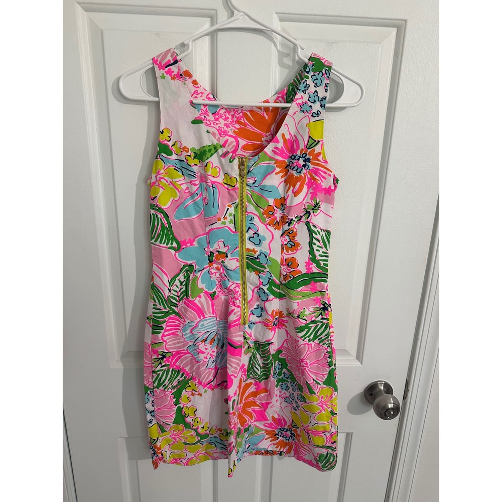 Lilly Pulitzer for Target 20th Anniversary Floral Print Sleeveless‎ Dress Size 2 - Picture 3 of 12